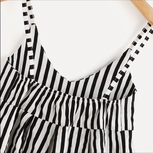 Striped Babydoll Tank Top - Picture 3 of 6
